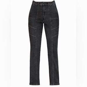 Express Dark Gray High Waisted Skinny Jeans